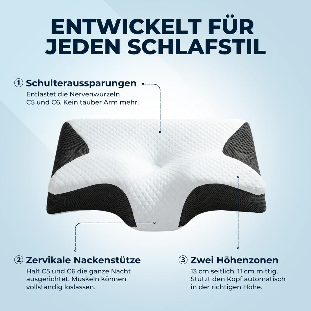Unterstützung genau dort wo dein Nacken sie