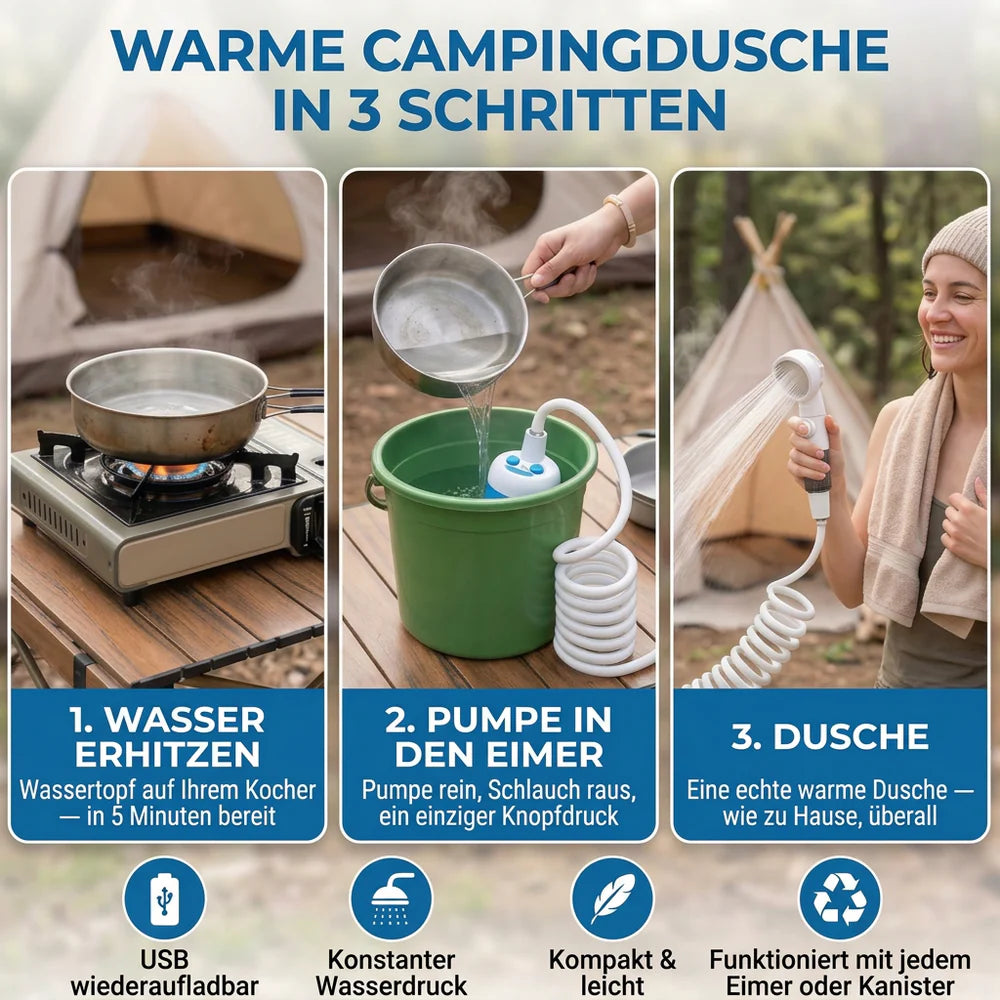 Vellurio™ Camping Dusche Set