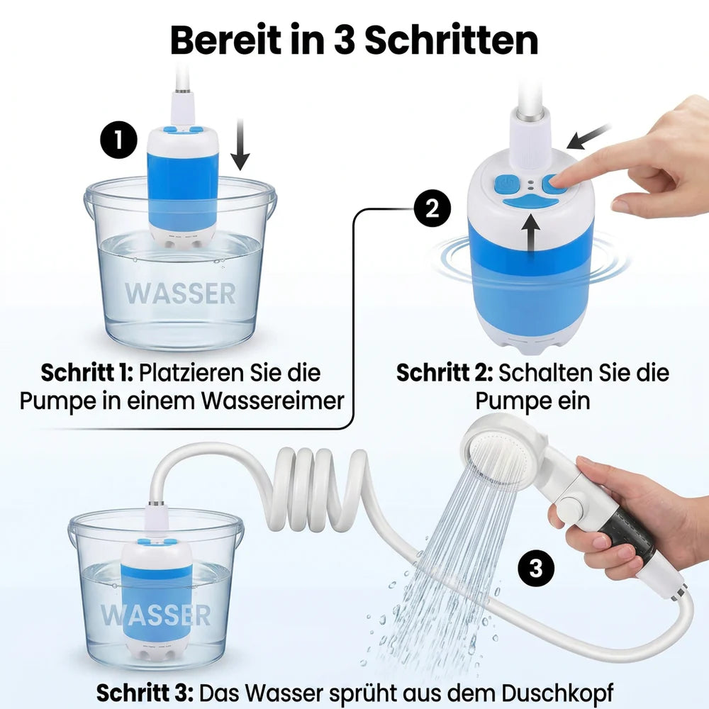 Vellurio™ Camping Dusche Set